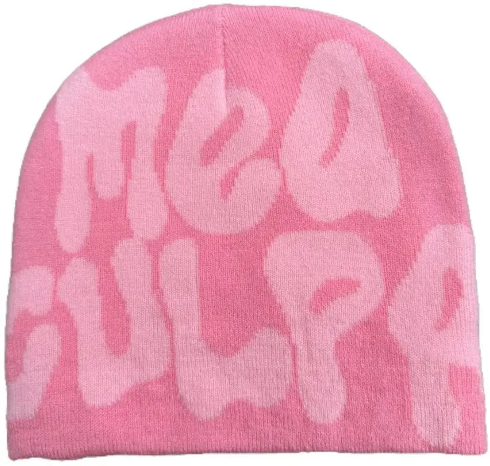 2025 New Knitting Beanies Hat Men Women Paragraph Quality Cap Mea Culpa Y2K Warm Fashion Hundred Take Cold Cap for Women Hats