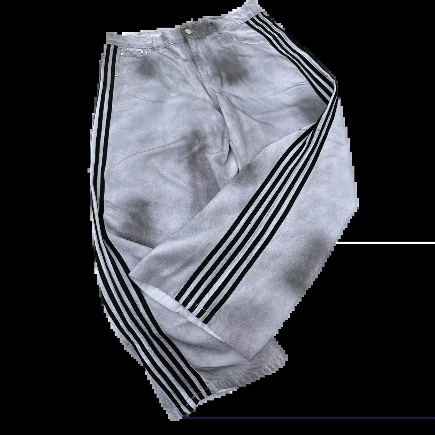 Y2K Baggy Jeans Harajuku Vintage Striped Embroidered High Quality Sweatpants Men Women Hip Hop Casual Wide Leg Jeans Streetwear